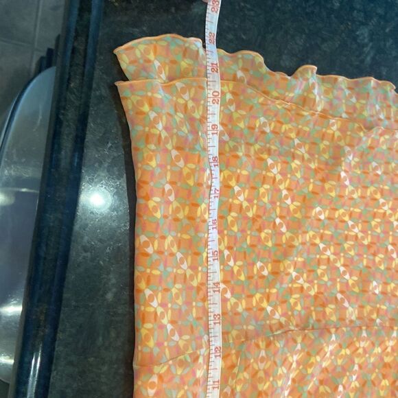 Sigrid Olsen Peach Tank Top - Size 6. Adorable to wear with shorts or capris. - Picture 3 of 7